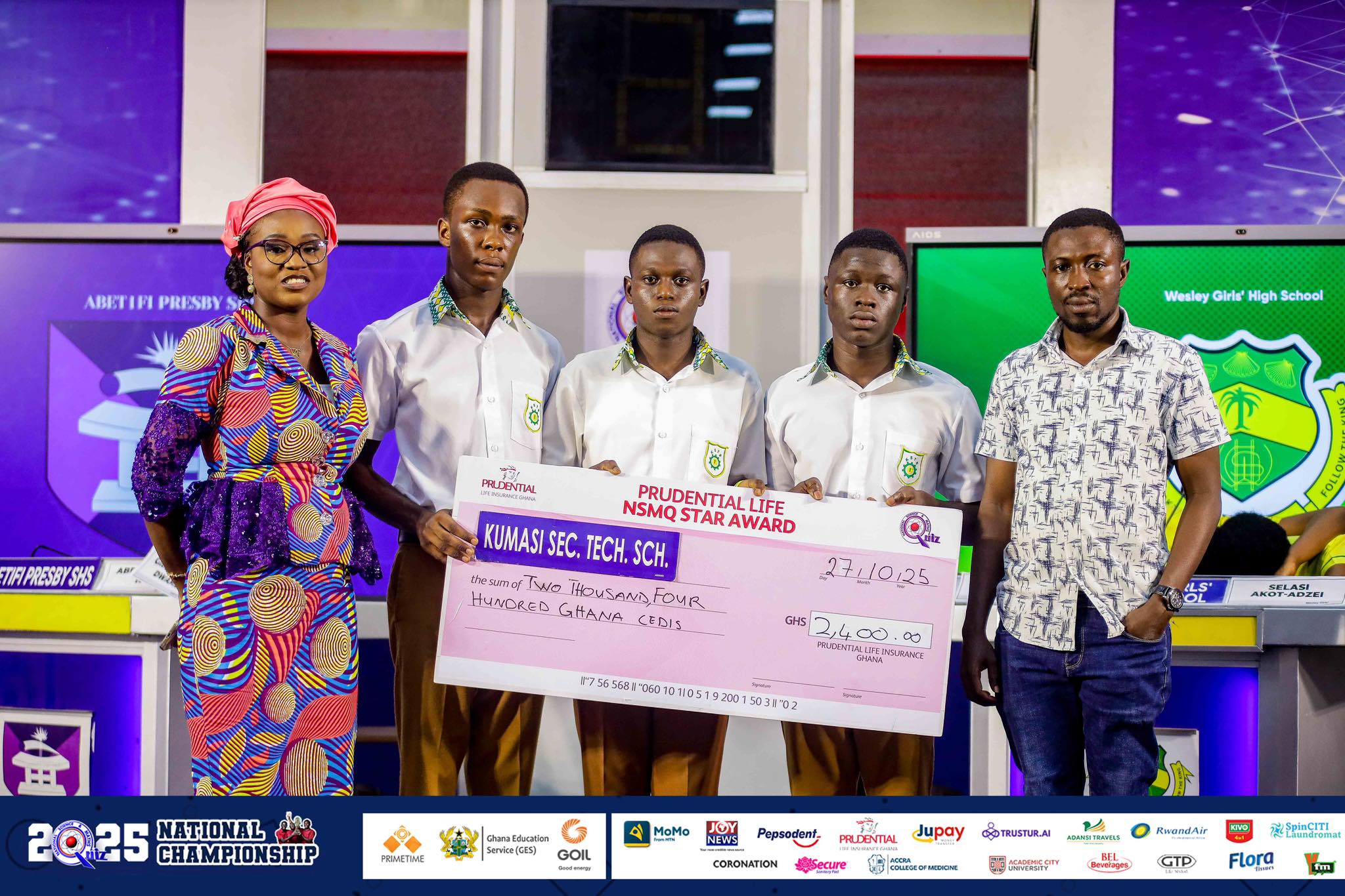 National - SGS AUDITORIUM: Kumasi Sec. Tech. School received GHS 2,400 ...
