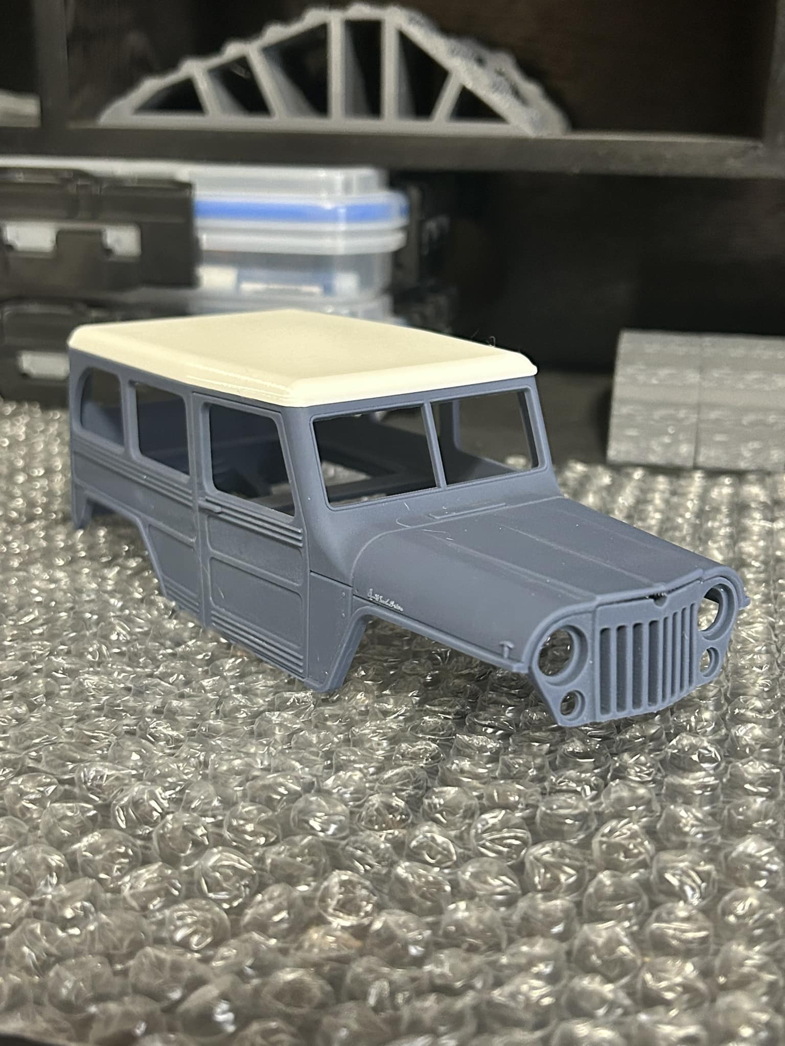 ラジコン・ドローン WT Micro ミニッツ4x4用ウィリスMBボディ