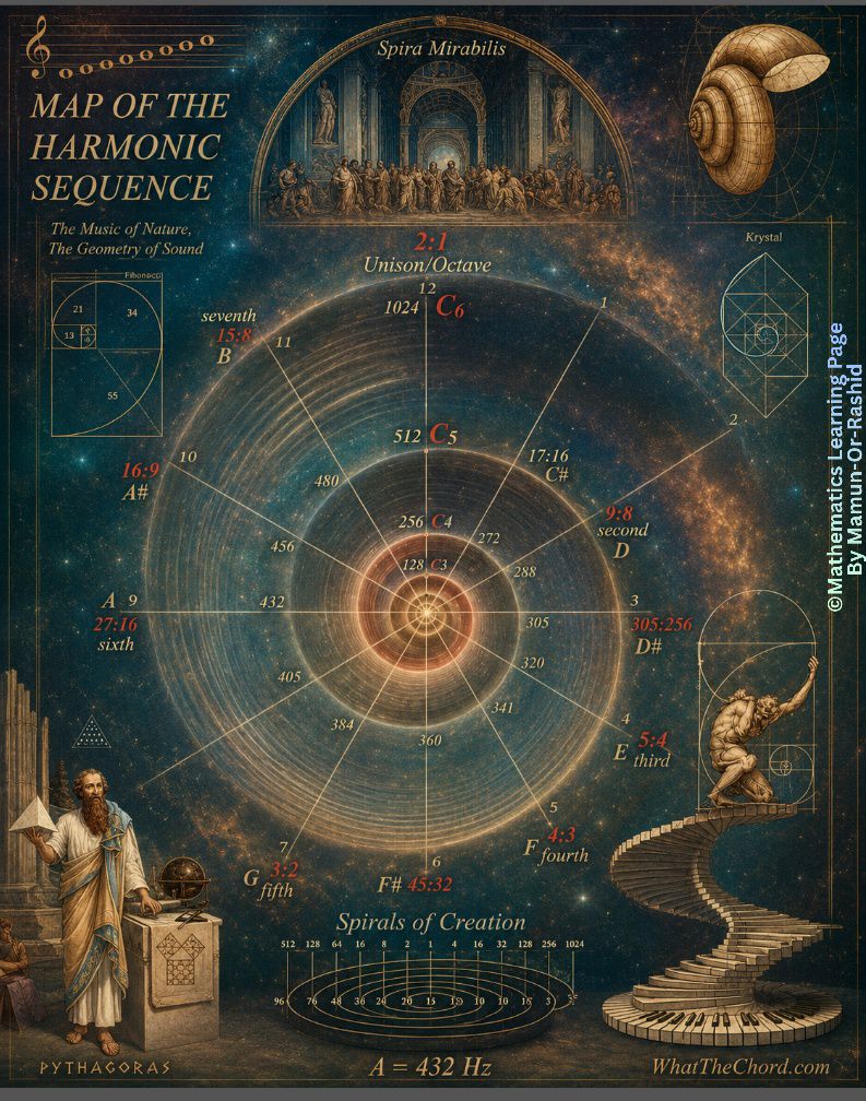 How I used the harmonic series for a music channel logo.