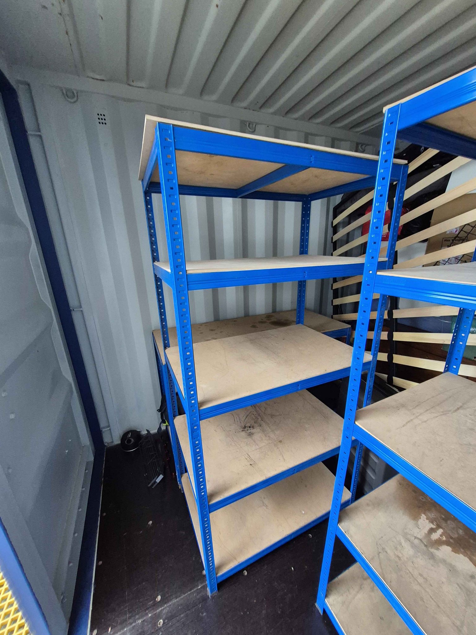 Big Dug racking, 2 × 5 shelf racks & 1 table with shelf. - Closet ...