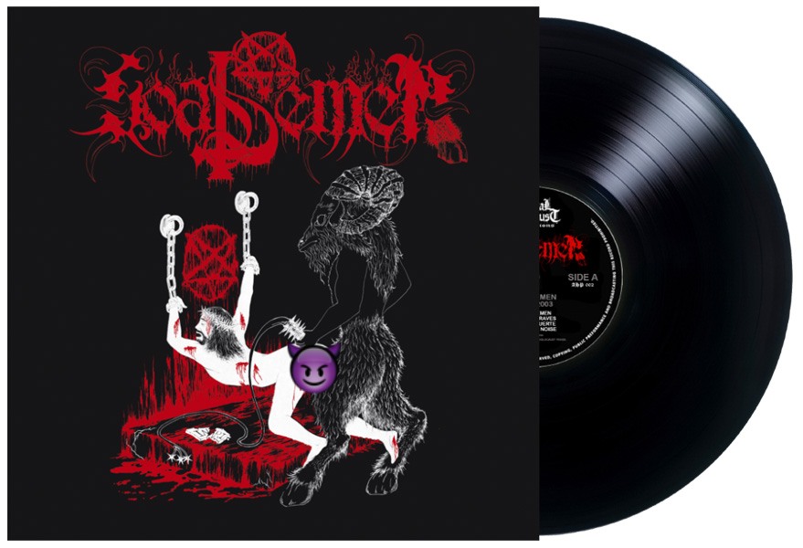 WATCH OUT USA!! GOAT SEMEN Demo 2003 Gatefold Blue LP · Limited to