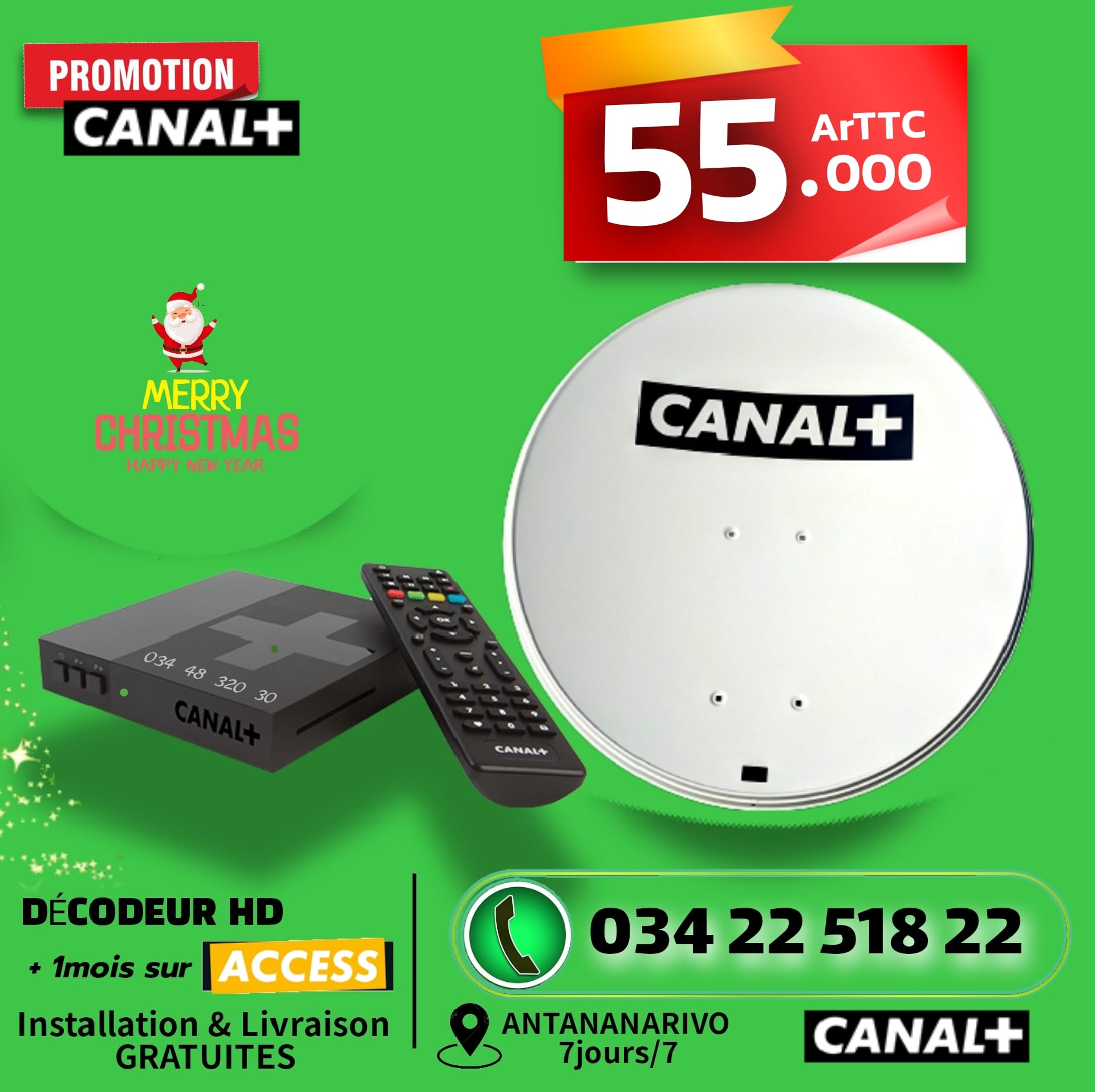 CANAL - PROMO CANAL+ : 55 000 Ariary izao dia afahana mampiditra CANAL+ ...