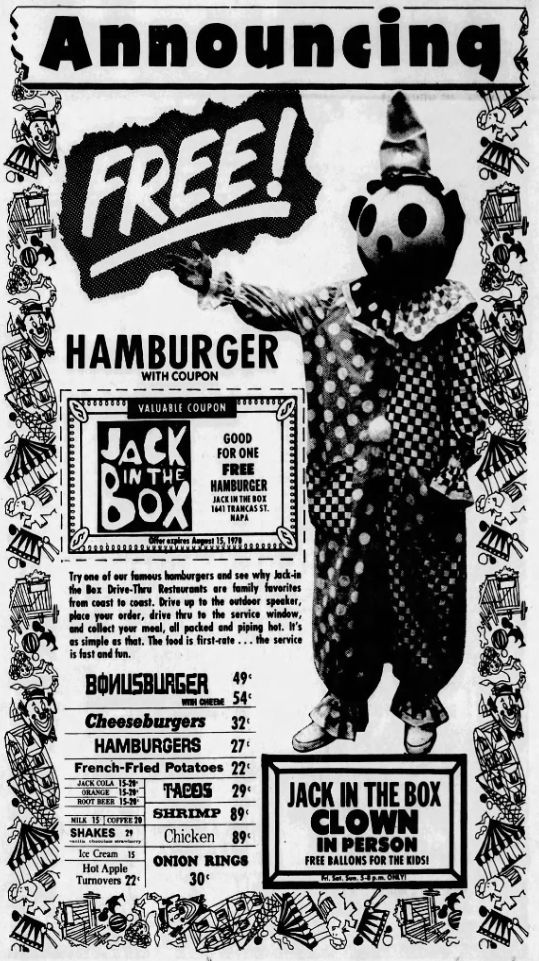 Jack in the Box. 2235 W Lincoln. Anaheim. 1974.