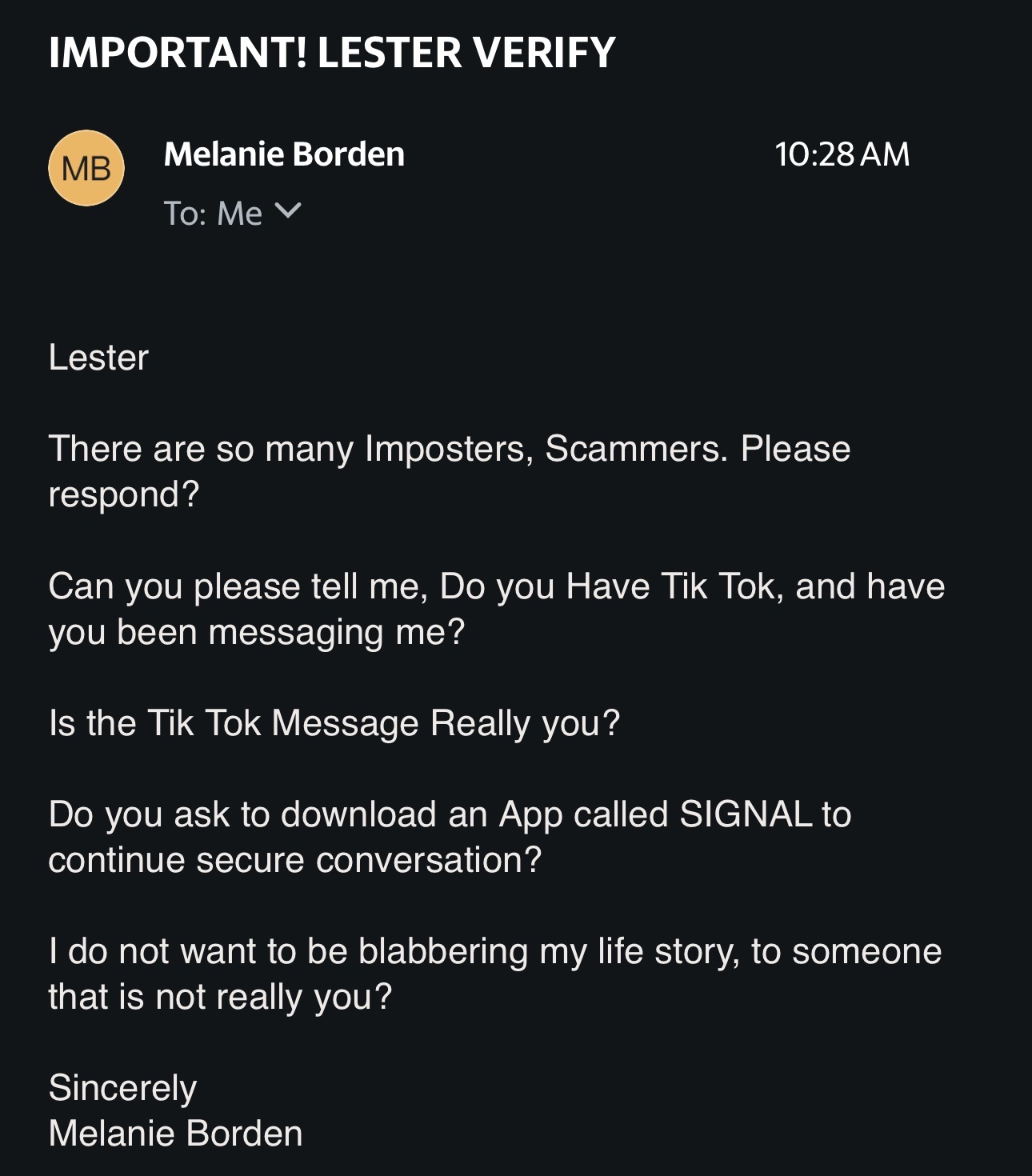Longhorn - DON'T BE A VICTIM TO THESE SCAMS! THE MORROWS ARE NOT GOING ...