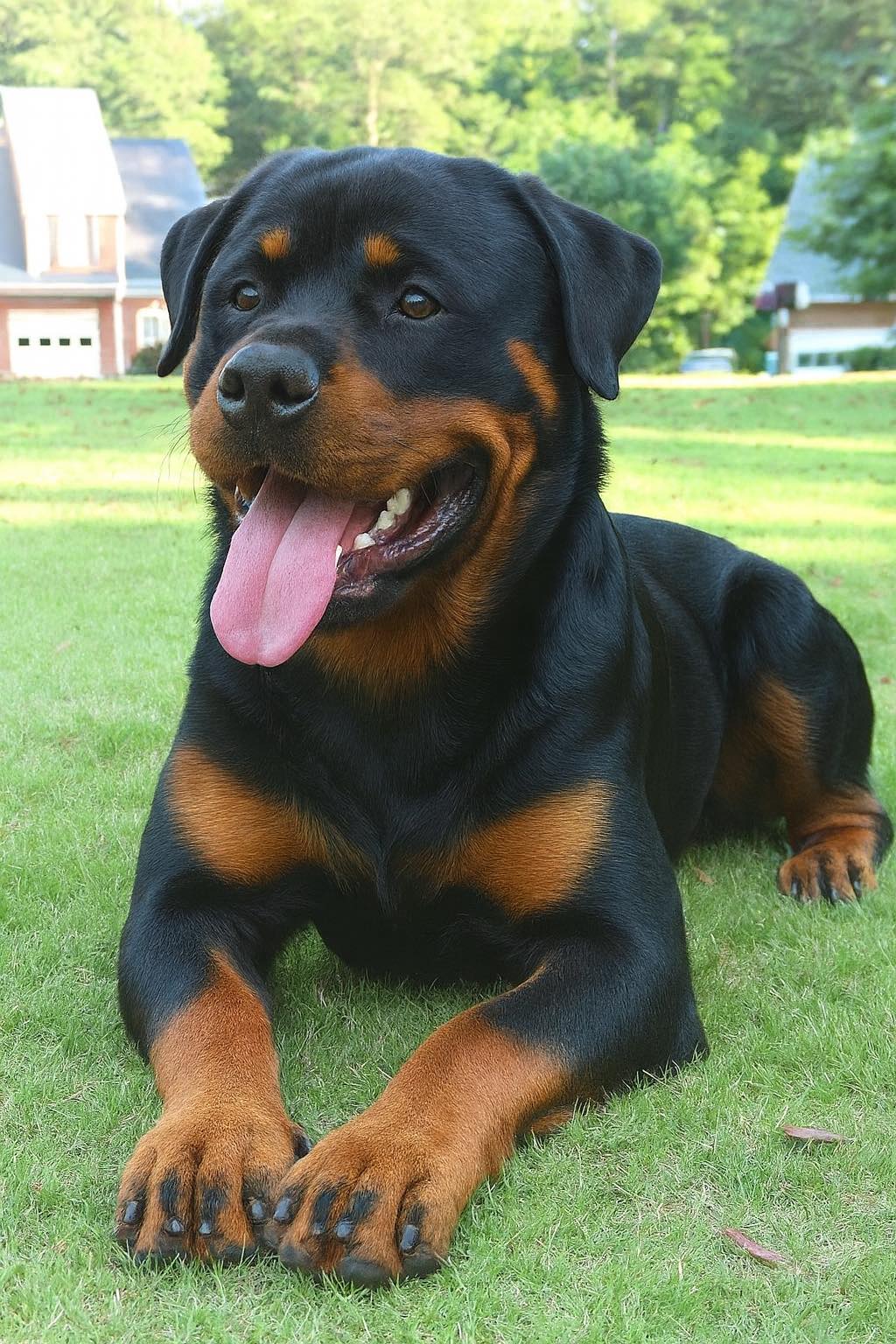 Rottweiler - Strong body, soft heart. 🖤💛 A Rottweiler’s loyalty is the ...