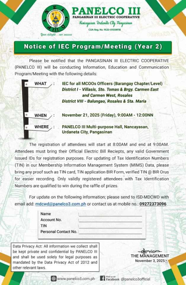 PANELCO III Official added a new photo. - PANELCO III Official