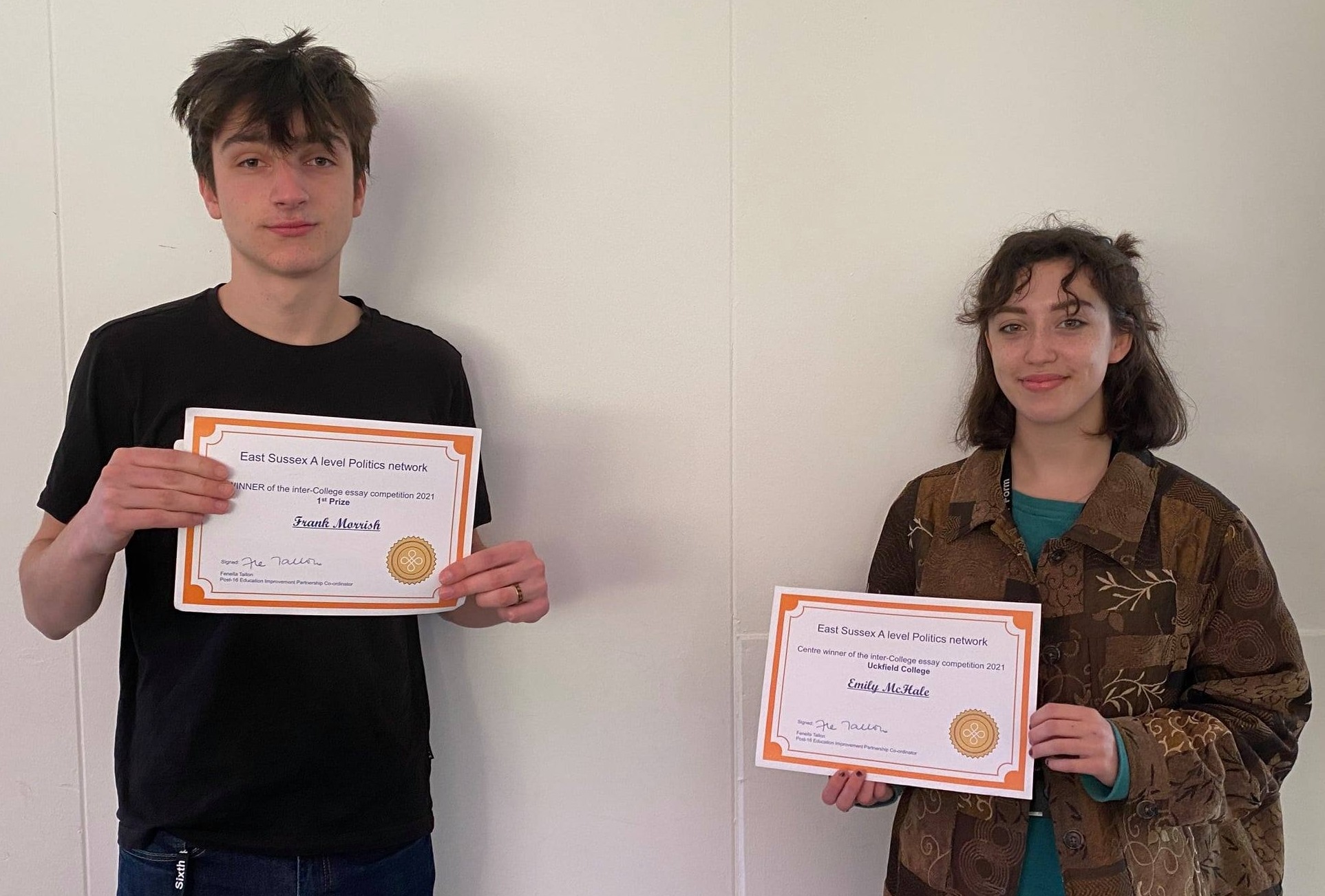 Uckfield College - Politics students win first and third prize in A ...