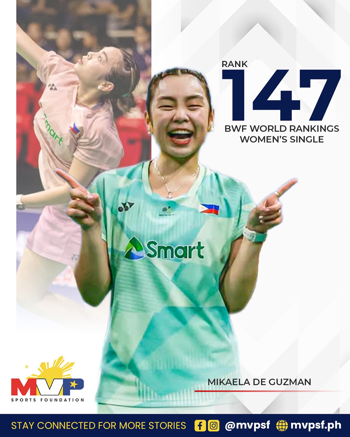 MVP - HER RISE CONTINUES!🇵🇭 Another milestone for our badminton star as ...