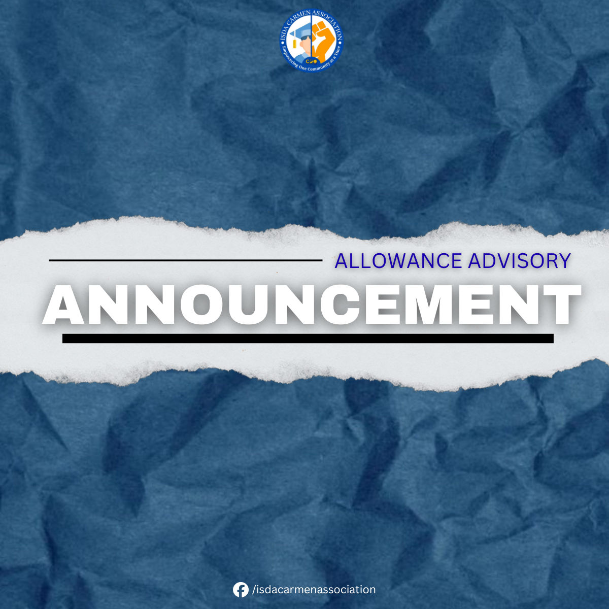 ISDA - 𝗜𝗠𝗣𝗢𝗥𝗧𝗔𝗡𝗧 𝗔𝗟𝗟𝗢𝗪𝗔𝗡𝗖𝗘 𝗡𝗢𝗧𝗜𝗖𝗘 For tomorrow’s allowance releasing ...
