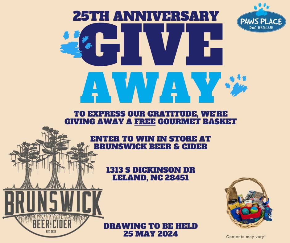 Paws - ‼️GIVEAWAY‼️ Join the celebration in 2024, our 25th year of ...
