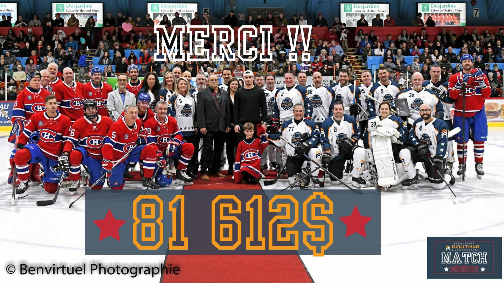 Les - 💙 Quelle soirée mémorable nous avons vécu lors du Match bénéfice ...
