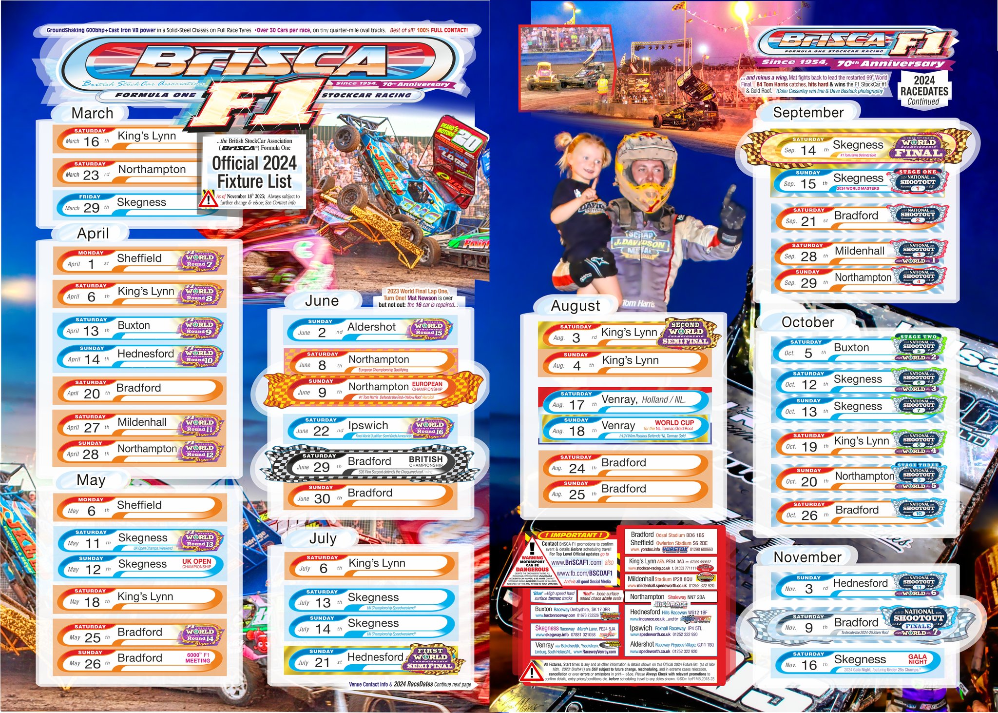 2024 F1 Race dates, poster! •Subject... - STOCKCARmagazine | Facebook