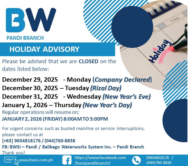 Balibago Waterworks System Inc. - Pandi Branch
