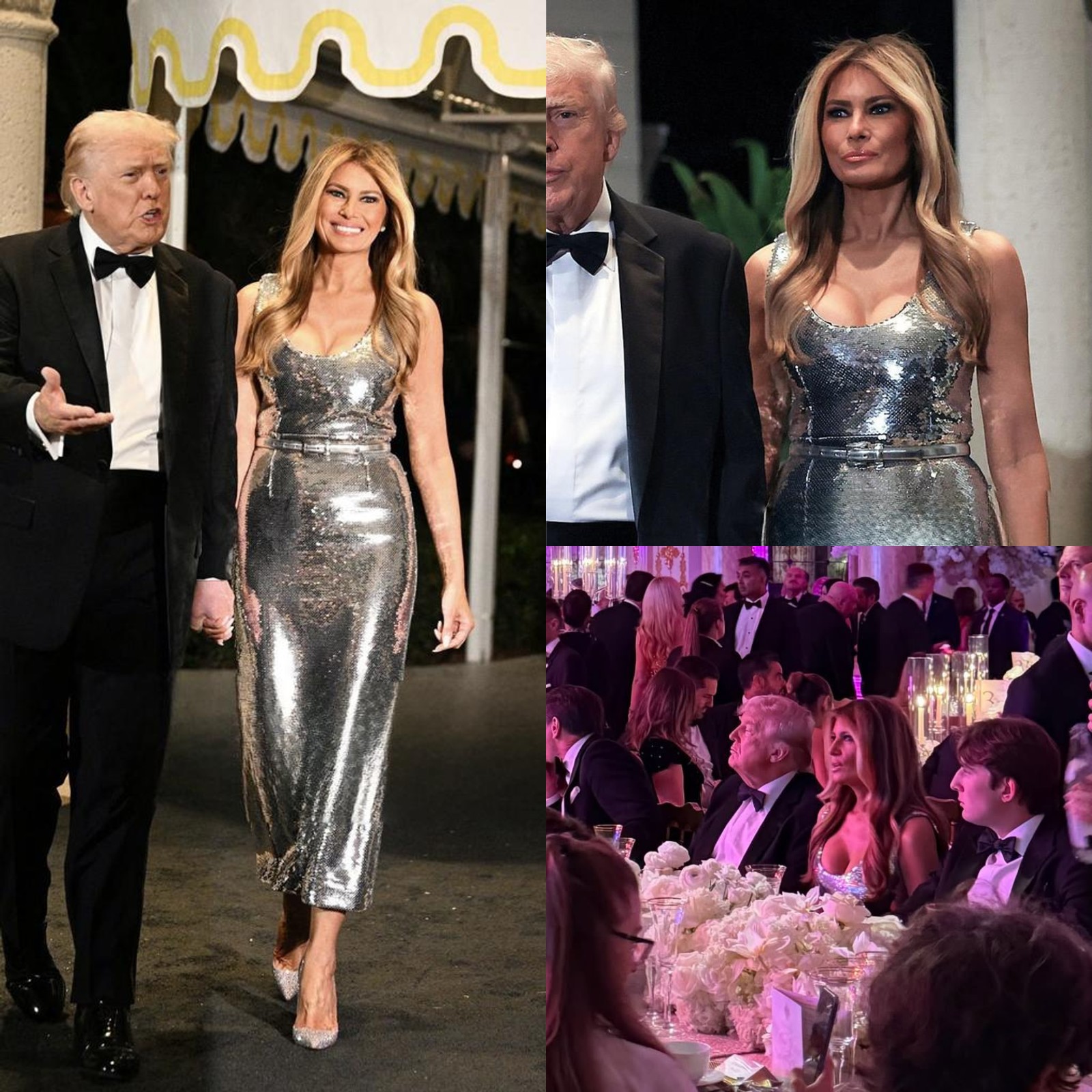Love - Melania Trump dazzled at the NYE celebration at Mar-a-Lago ...
