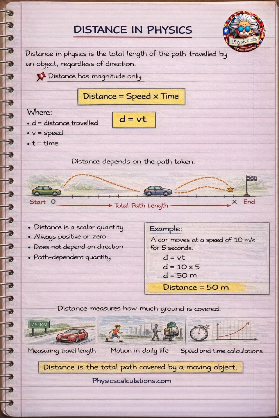Physicscalculations - Distance in Physics | Facebook