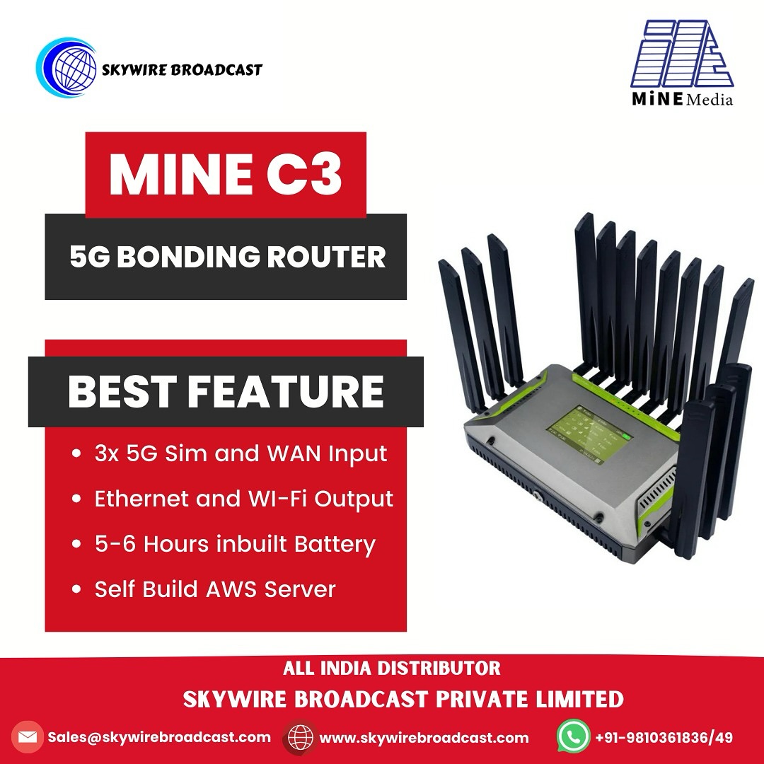 The Cedar Router C3 4G/5G bonding... - SKY WIRE BROADCAST | Facebook