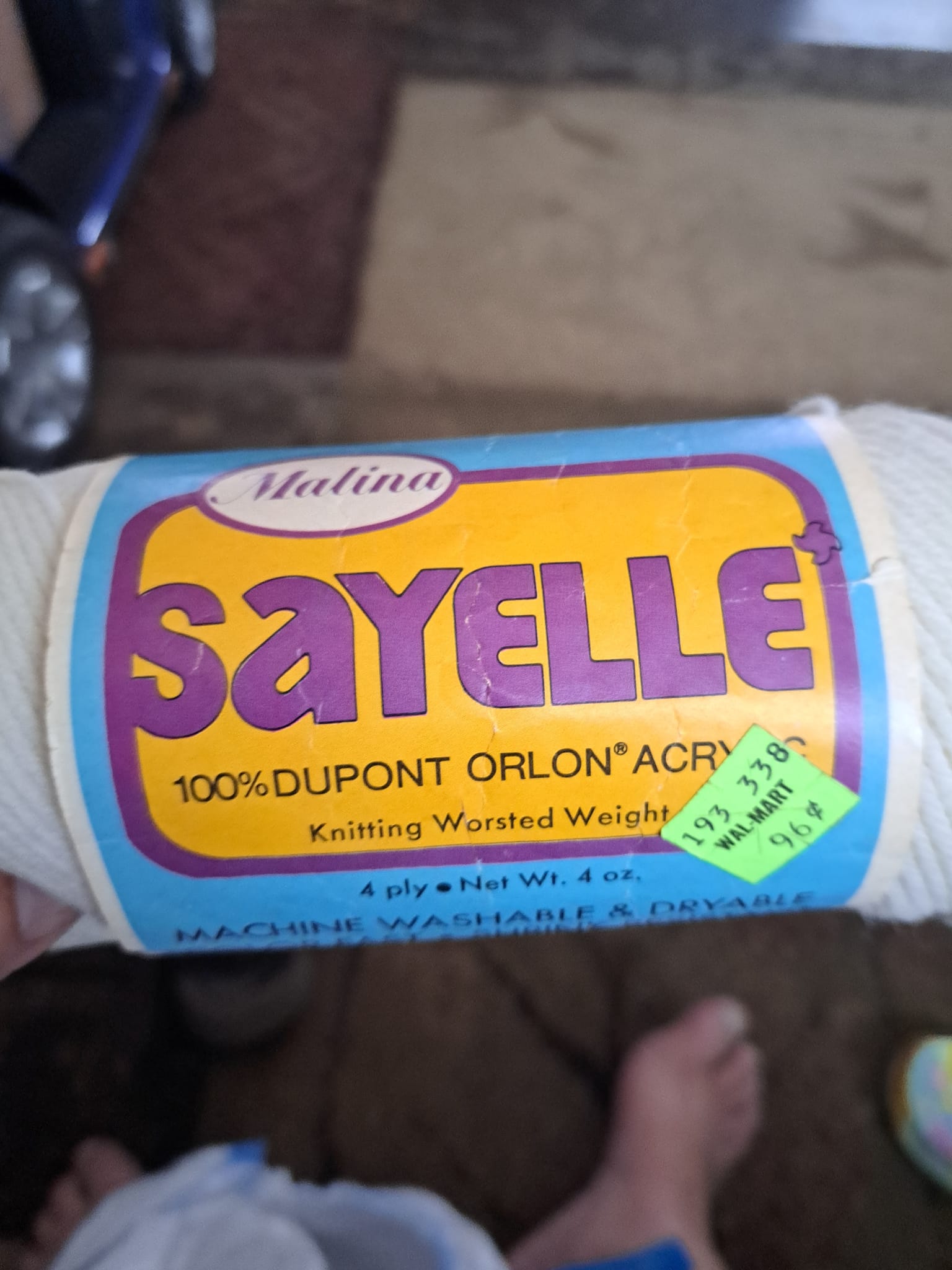 I picked up the vintage 100% Orlon (Acrylic) sweater. Im guessing 