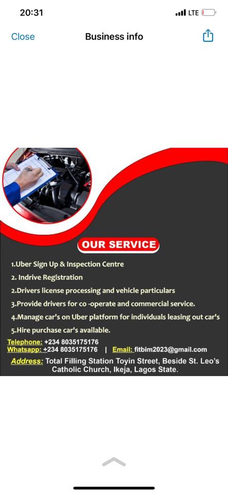 Fitbim Auto for Uber signup and car Inspection Indrive Registration ...