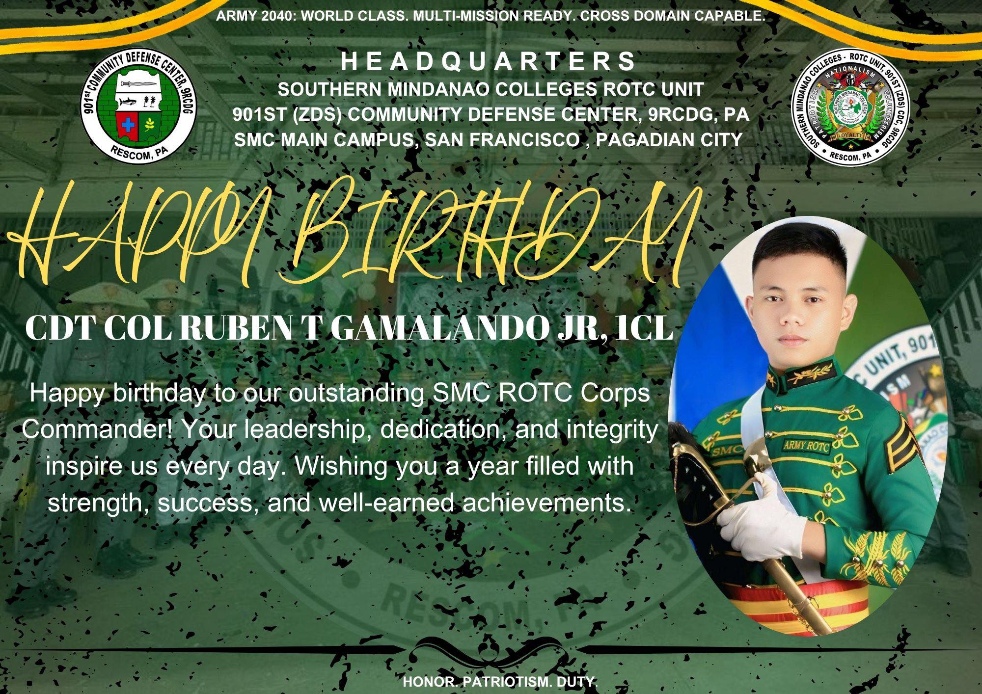 Southern Mindanao... - Southern Mindanao Colleges ROTC-Unit