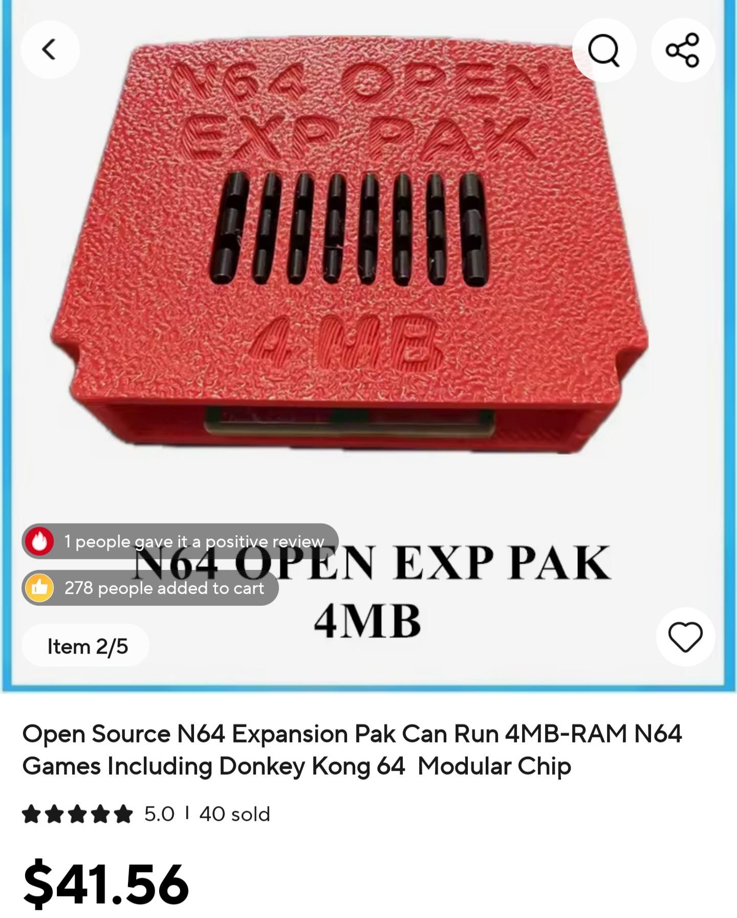 N64 4mb Expansion Pak Alternative.🤓✌