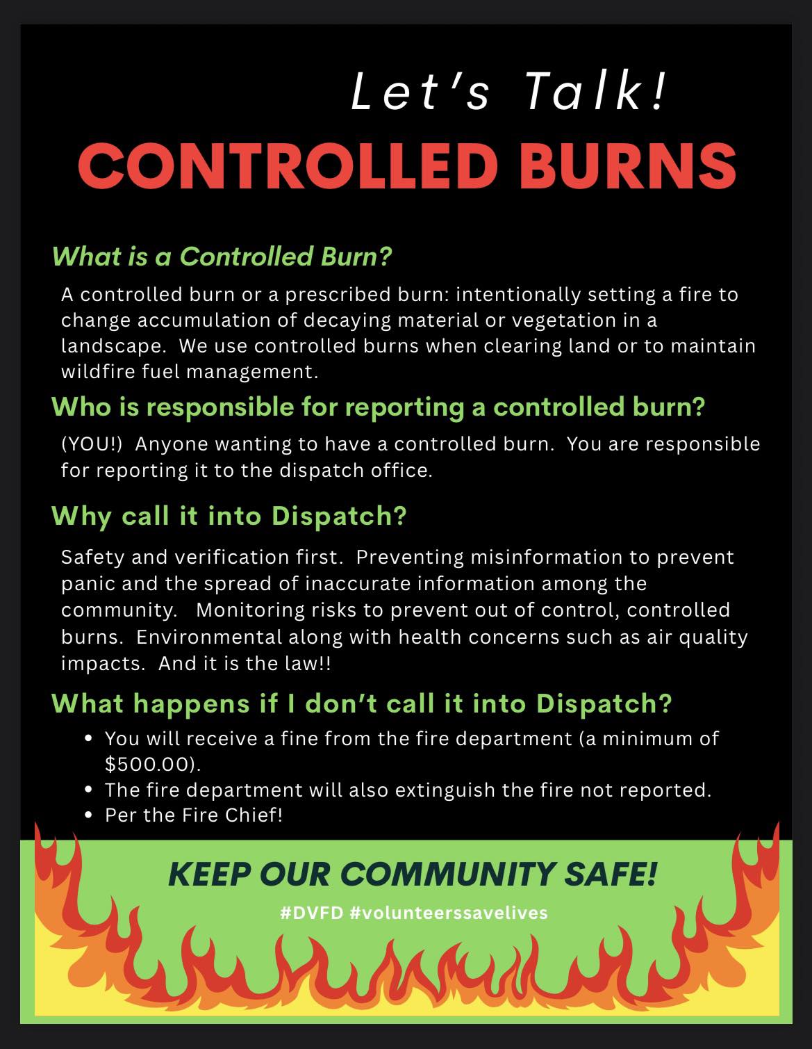 We have had several controlled... - Davidson Fire Department | Facebook