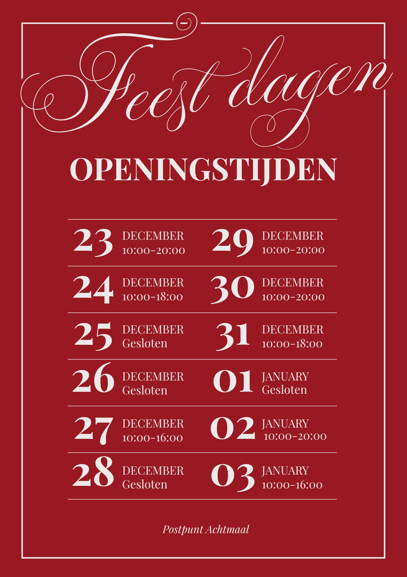 Postpunt Achtmaal added a new photo. - Postpunt Achtmaal