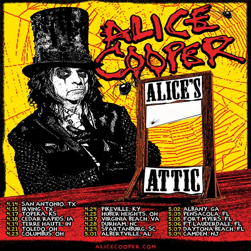 Alice Cooper's Alice's Attic tour comes to Fort Myers on May 5