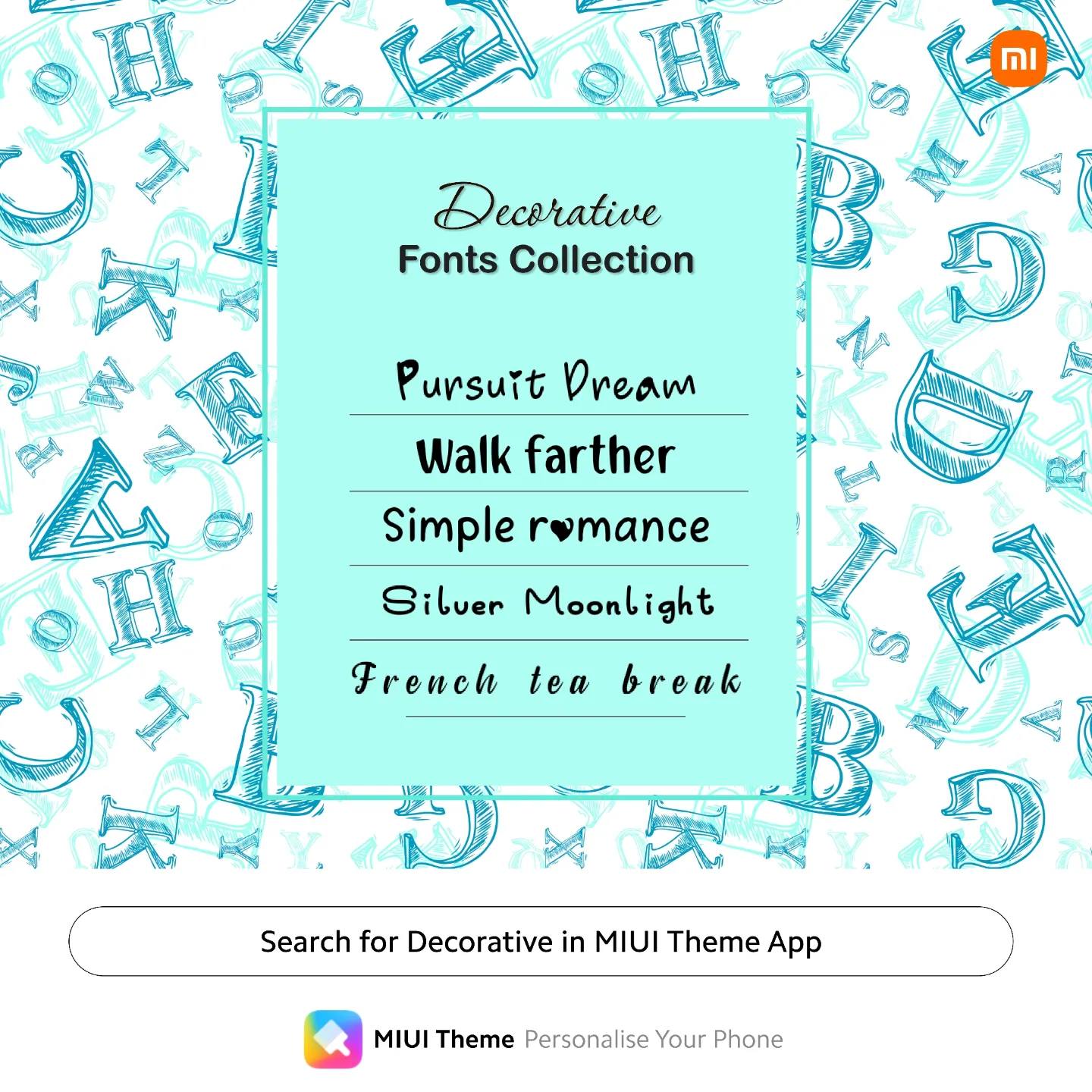 Mi Theme India - 🌟 Add Flair with Decorative Fonts! 🌟...