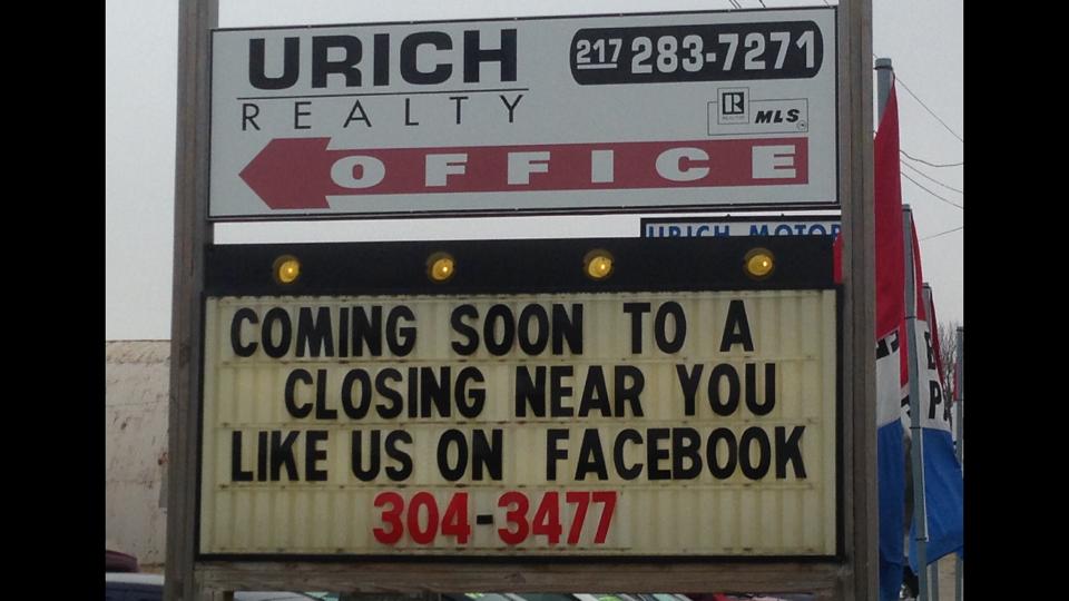 Urich Realty Jerry Urich, Managing Broker/Owner Hoopeston IL