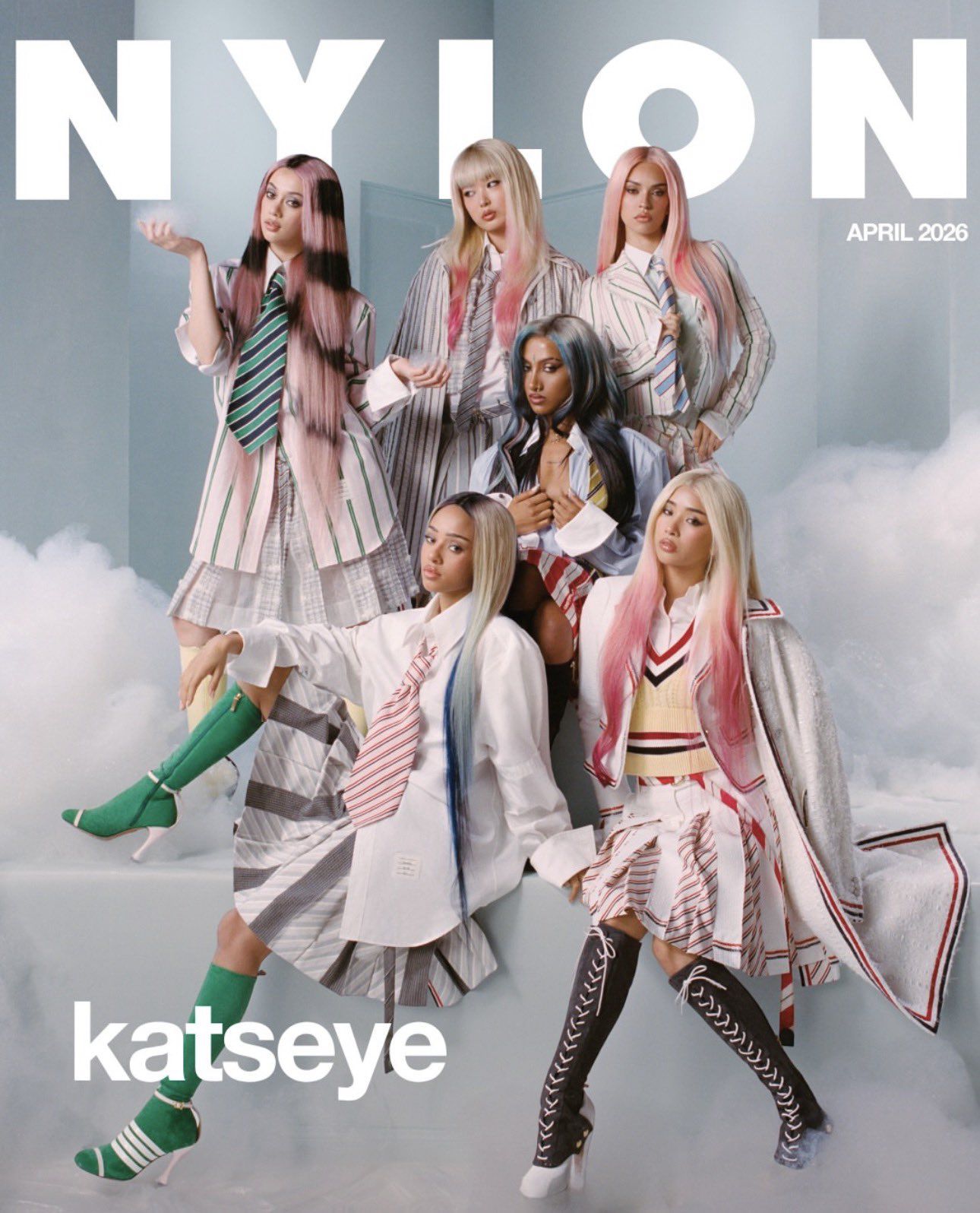 Katseye for Nylon #KATSEYE #OT6 ΝΧΙΩΝ NXI Ν N APRIL APRIL2026 2026