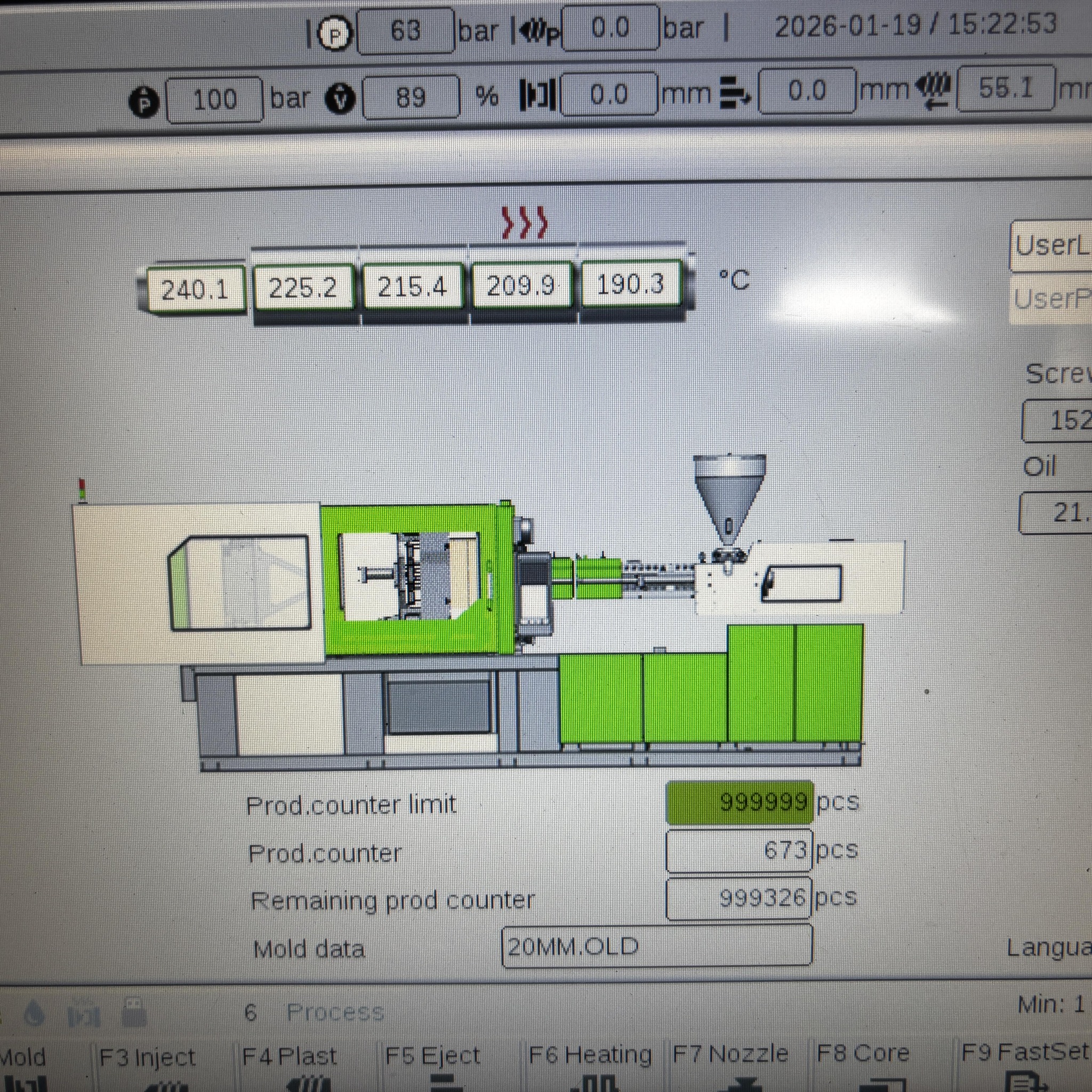 Yuzumi HPM 450 ton injection moulding machine | Injection moulding ...