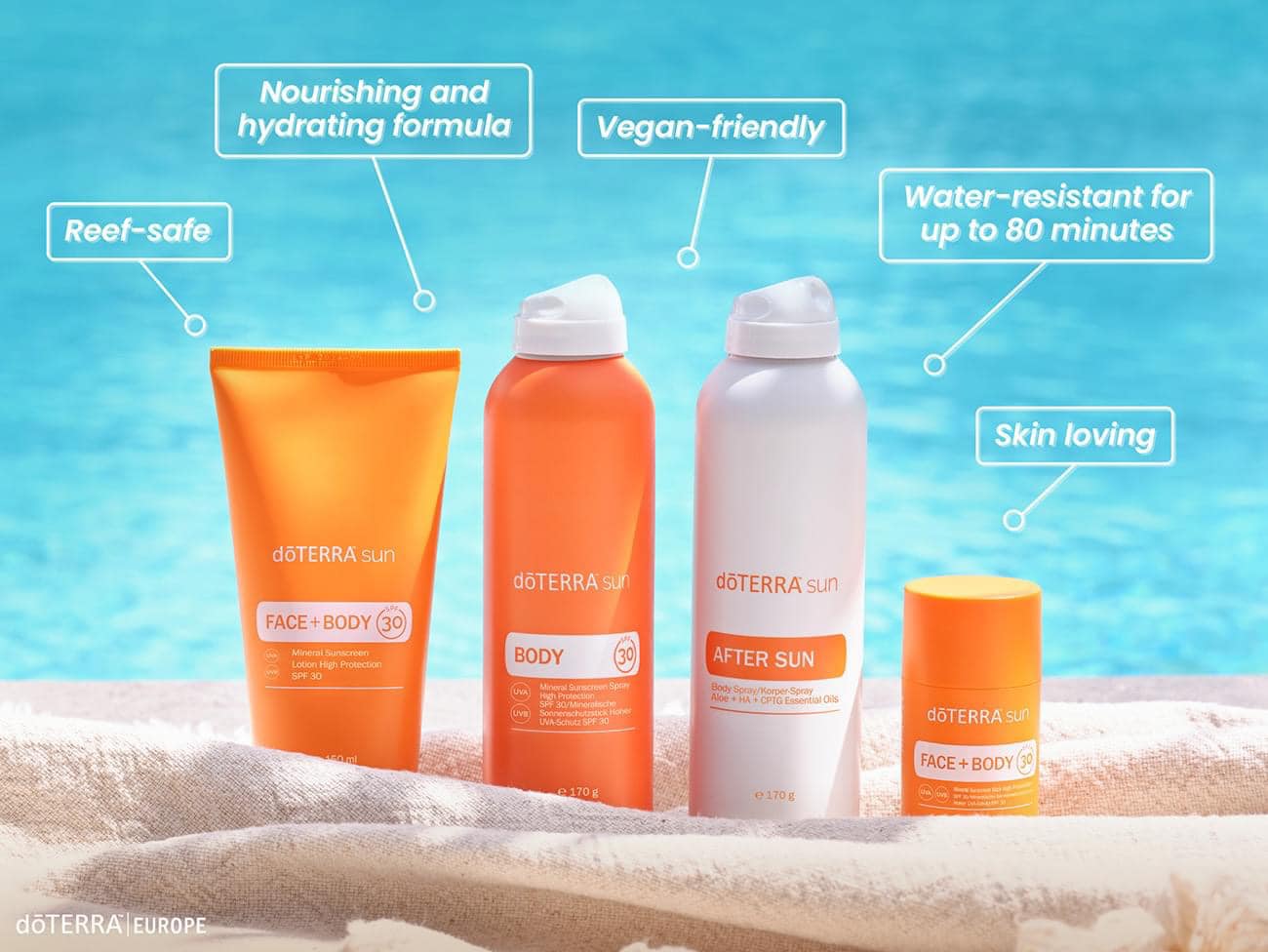 doTERRA™ sun is now available in Europe! Will our SPF be your new