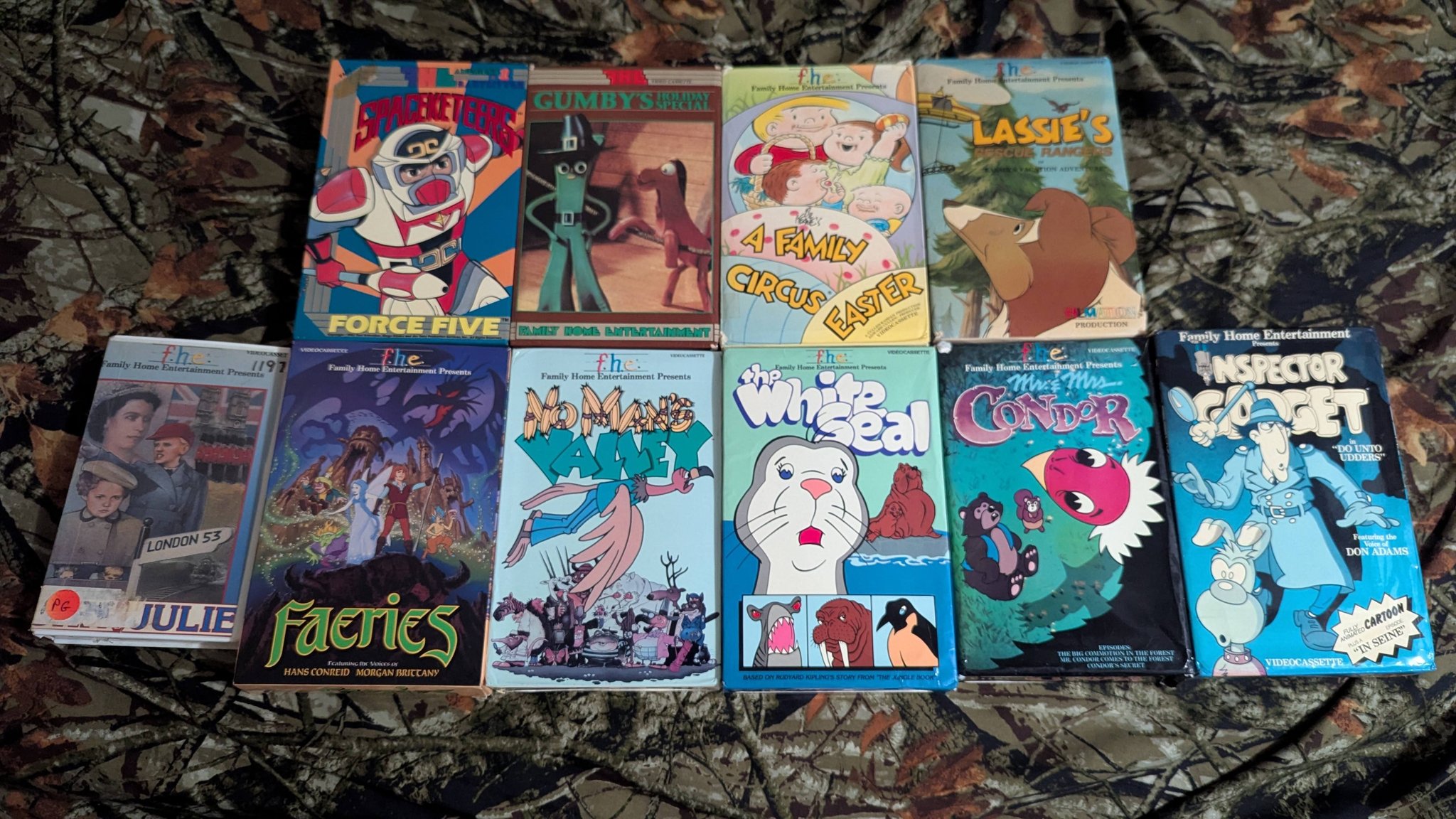 VHS tape collection additions from the 80s and 90s