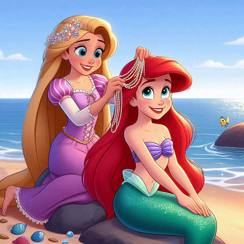 Rapunzel y Ariel