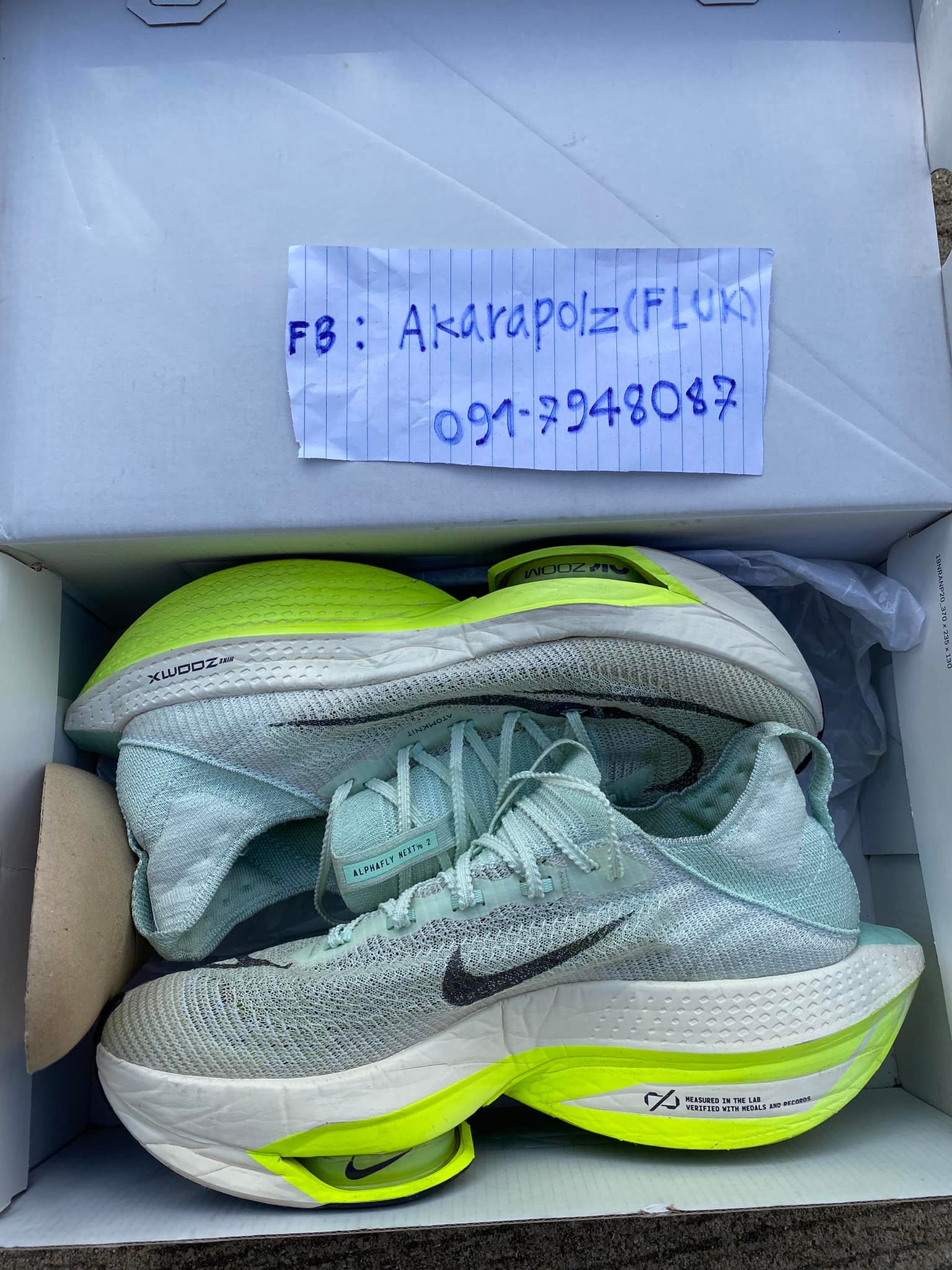 Nike Alphafly NEXT% 2 Size 11Us (29.0cm)Eur45 กล่องครบ (ไม่มีถุง 