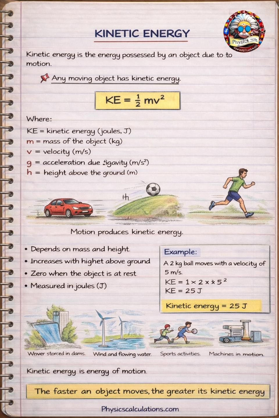 Physicscalculations - Kinetic Energy in Physics | Facebook