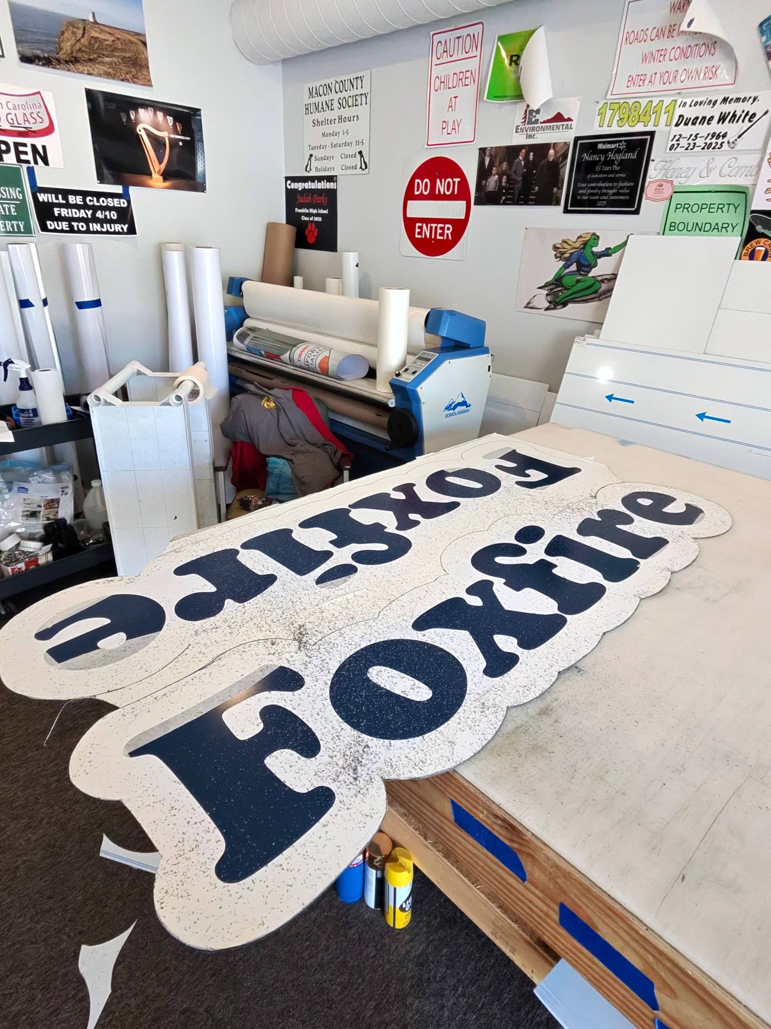 Franklin Signs prepares custom signs for next steps