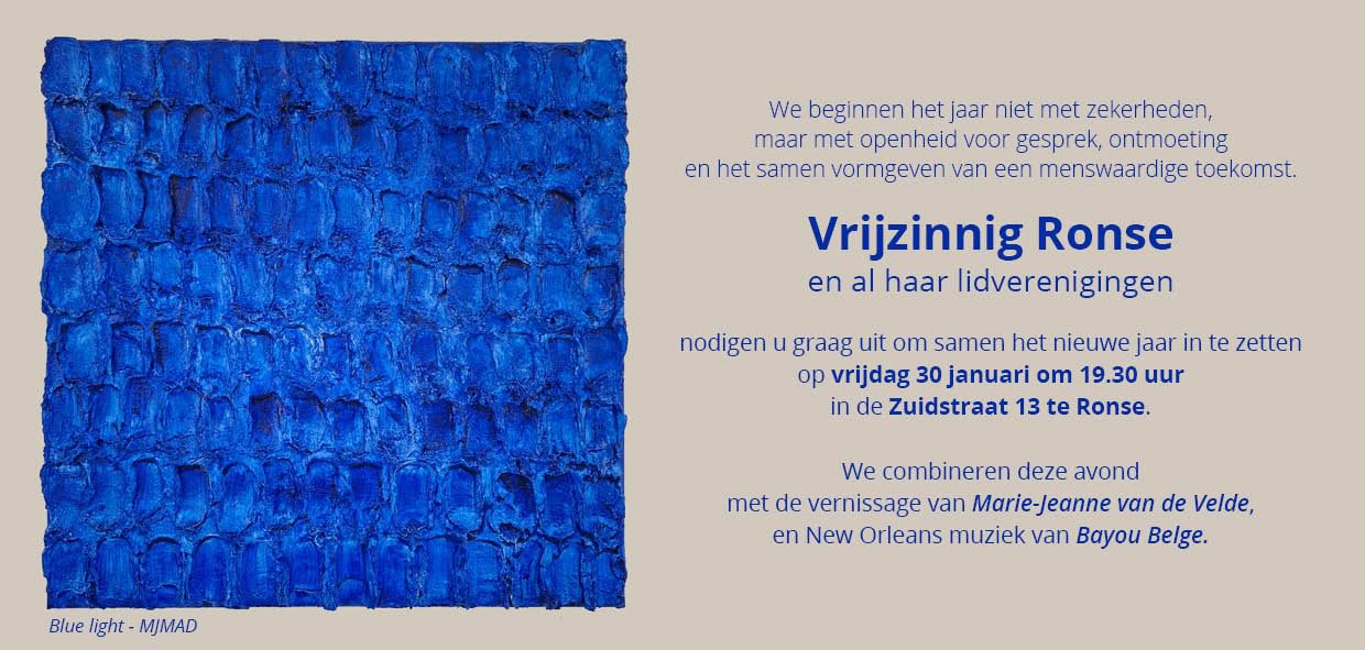 Nieuwjaarsreceptie - Vrijzinnig Ronse