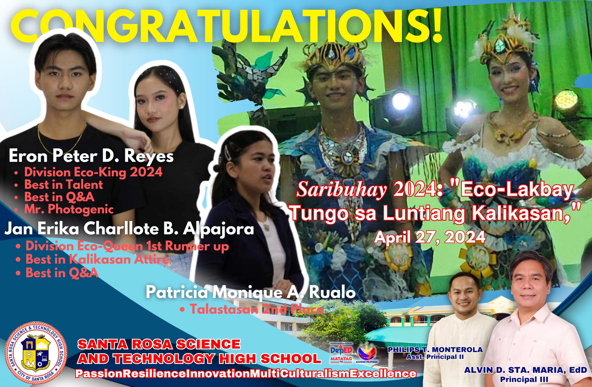 𝗖𝗼𝗻𝗴𝗿𝗮𝘁𝘂𝗹𝗮𝘁𝗶𝗼𝗻𝘀 to the winners from 𝗦𝗮𝗻𝘁𝗮 𝗥𝗼𝘀𝗮 𝗦𝗰𝗶𝗲𝗻𝗰𝗲 𝗮𝗻𝗱 𝗧𝗲𝗰𝗵𝗻𝗼𝗹𝗼𝗴𝘆 ...