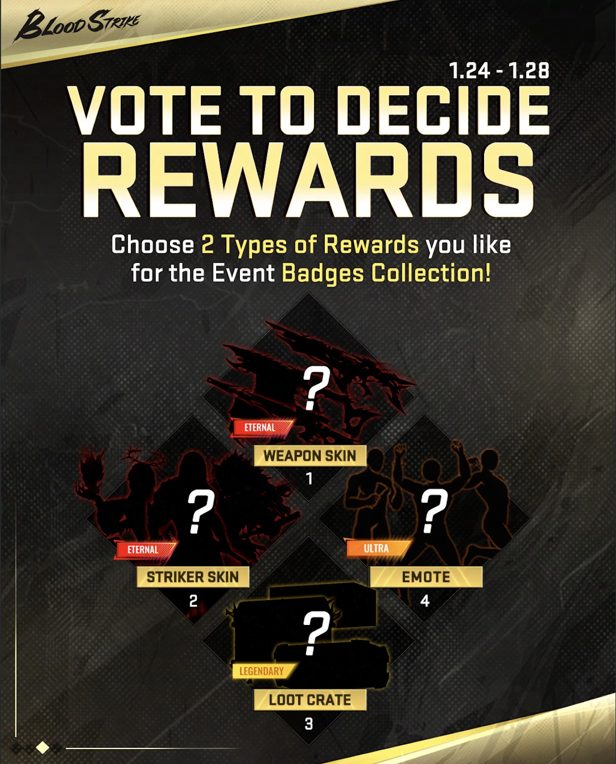 Blood Strike - Help us choose rewards for the new Badge... | Facebook
