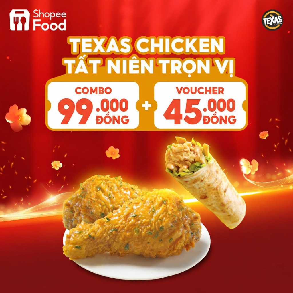 Texas - 🍗4 MIẾNG GÀ CHỈ 99K 🍗4 MIẾNG GÀ CHỈ 99K 🍗4 MIẾNG GÀ CHỈ 99K ...