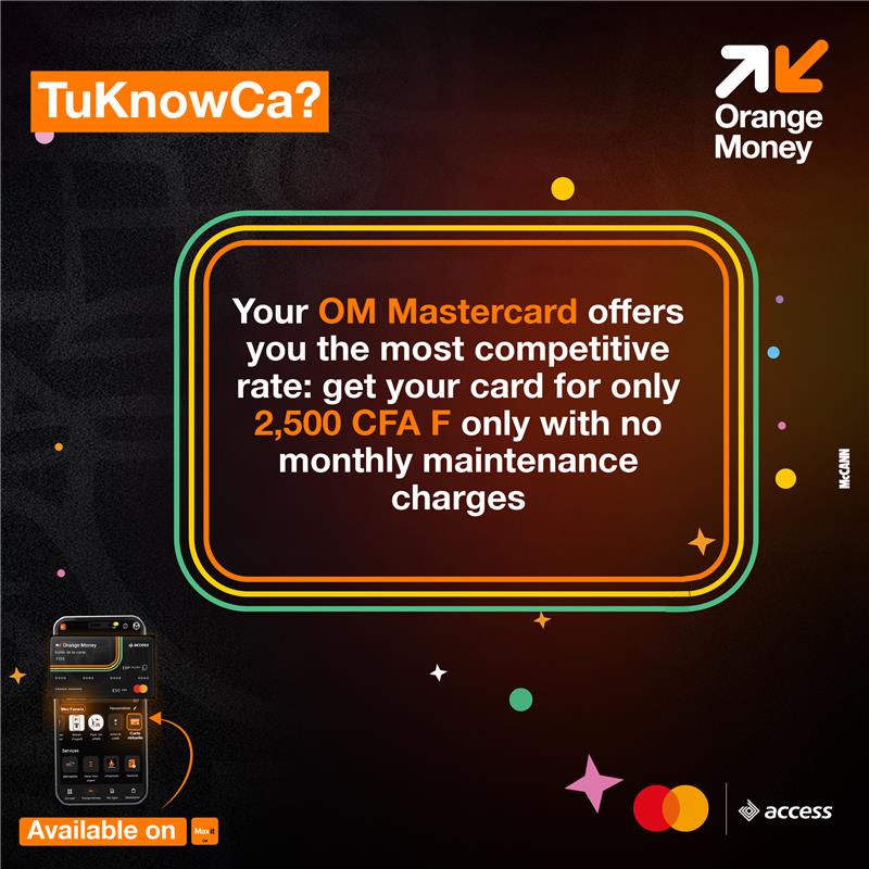 Orange Money - Famille oo🥰 Obtiens ta OM Mastercard à... | Facebook