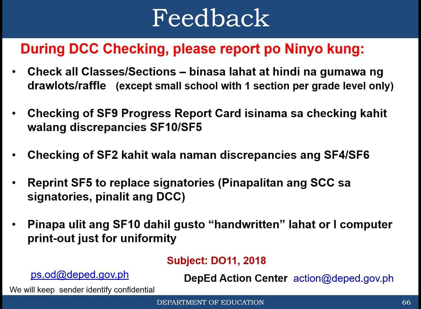 DepEd Click - 𝐃𝐮𝐫𝐢𝐧𝐠 𝐃𝐂𝐂 𝐂𝐡𝐞𝐜𝐤𝐢𝐧𝐠, 𝐩𝐥𝐞𝐚𝐬𝐞 𝐫𝐞𝐩𝐨𝐫𝐭 𝐩𝐨 𝐍𝐢𝐧𝐲𝐨... | Facebook