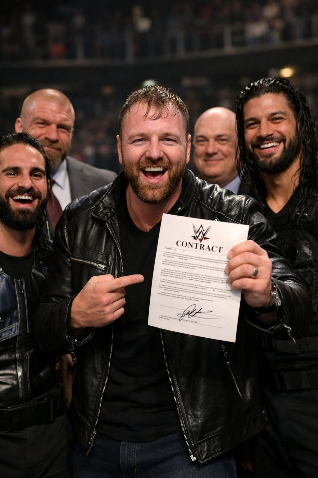 WWE - Breaking Good News........... In this powerful moment, Jon Moxley ...