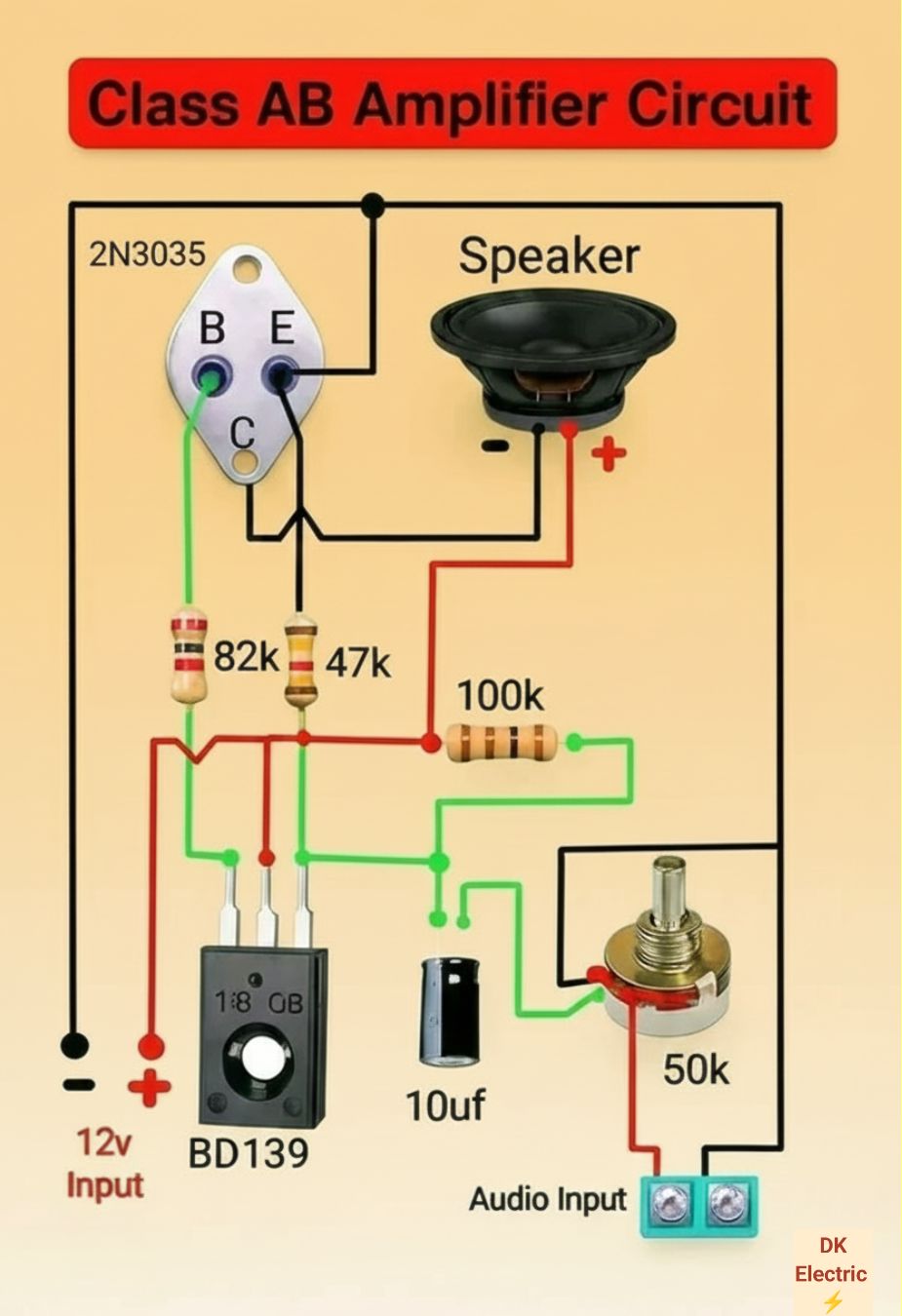 Dk - Class AB Amplifier Circuit | Facebook
