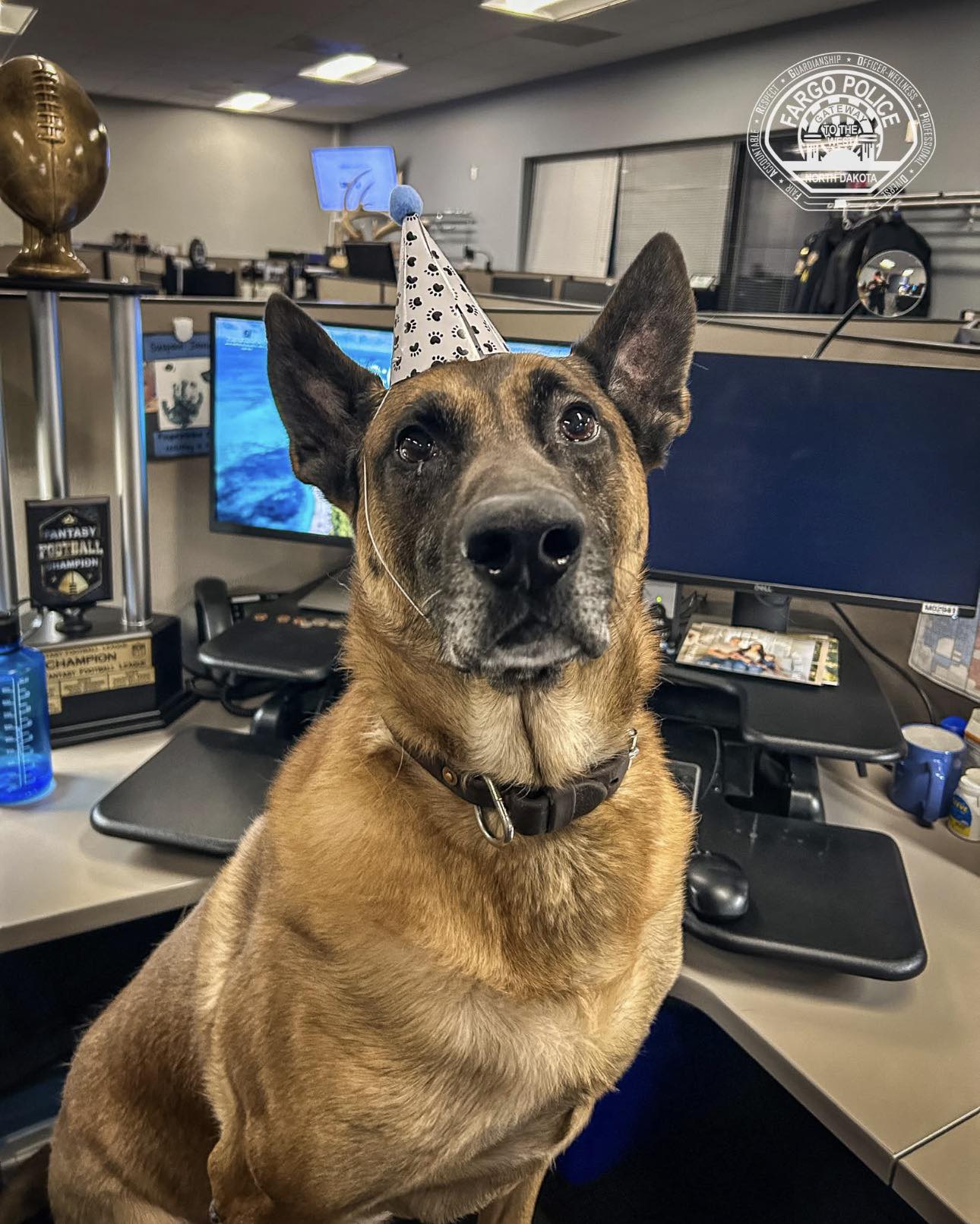 K-9 - Let’s all wish K-9 Uno of the Fargo Police Department, North
