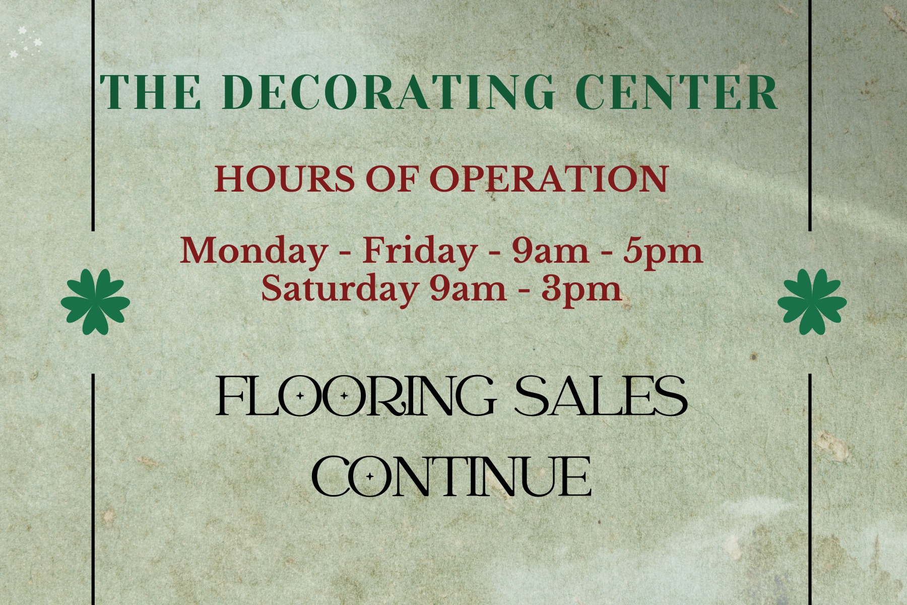 The Decorating Center | Mifflinburg PA
