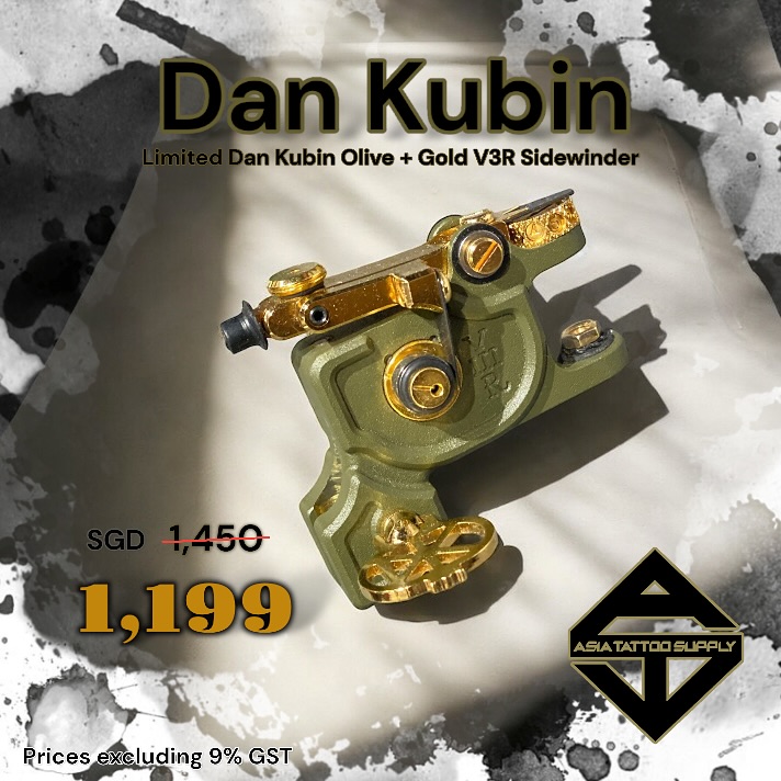 WORKHORSE IRONS Limited Dan Kubin Olive + Gold V3R Sidewinder