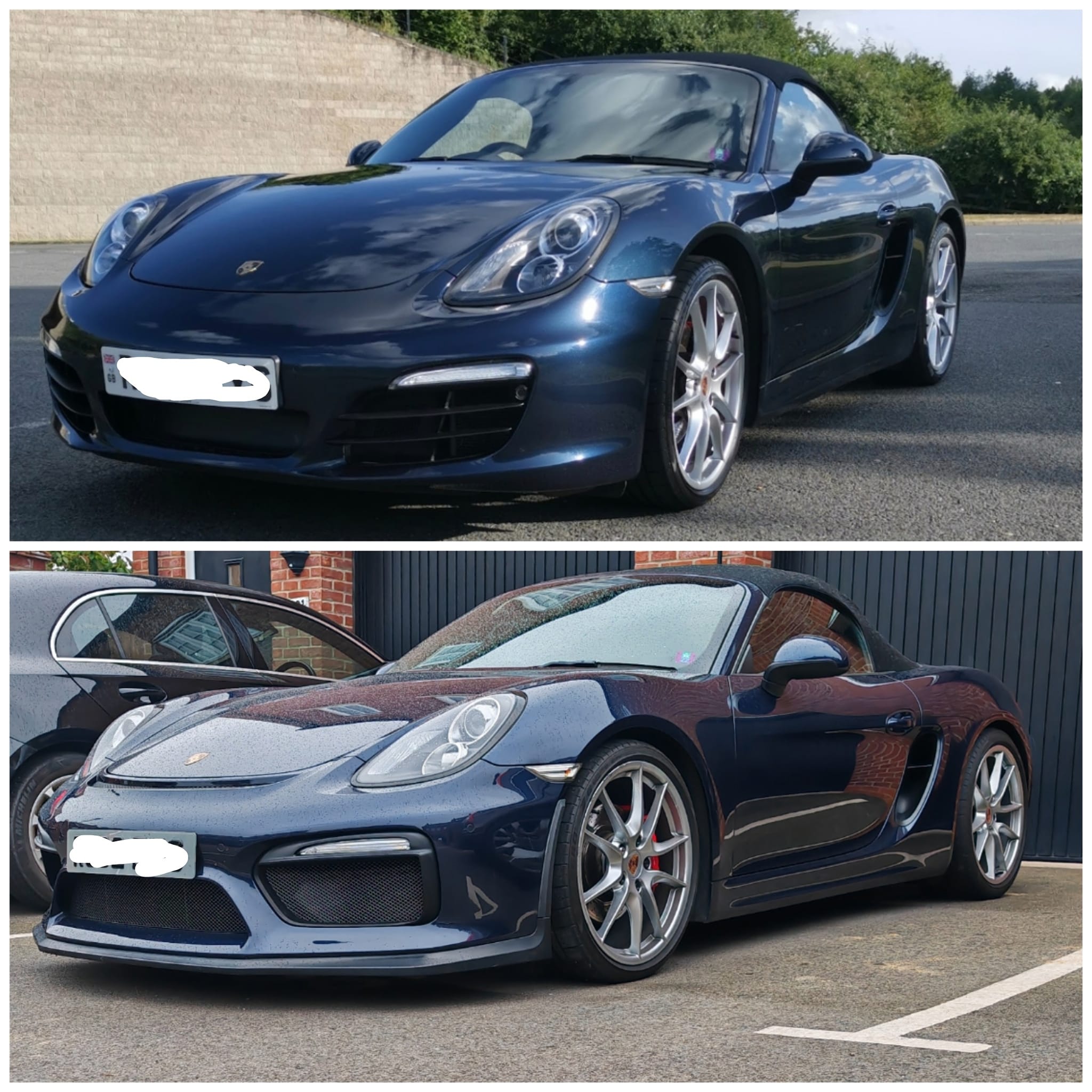 Porsche 981 Boxster純正 X73 スポーツシャーシ PDK用-【ブルーレイ