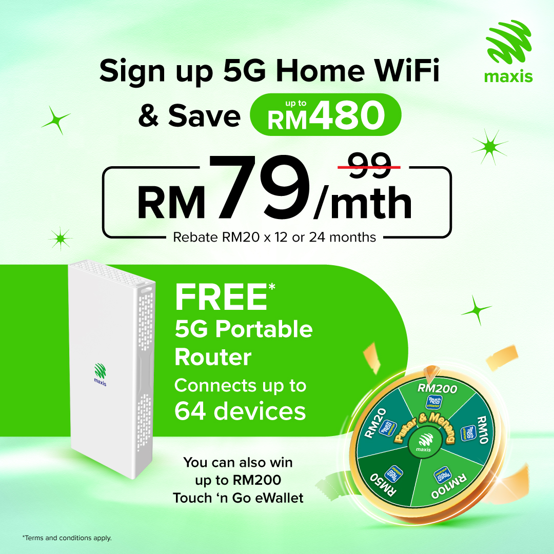 Maxis - 🚀 Upgrade to Maxis 5G Home WiFi today ! Enjoy high-speed ...